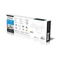 Miniatura 2 de Aisens - Soporte Pro Giratorio, Inclinable y Nivelable Para Monitor/Tv 37-70 Pulgadas Negro