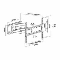 Miniatura 5 de Aisens - Soporte Pro Giratorio, Inclinable y Nivelable Para Monitor/Tv 37-70 Pulgadas Negro