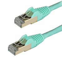 Miniatura 1 de CABLE 3M RED ETHERNET RJ45 STP CAT6A SNAGLESS AGUAMARI NA