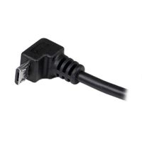 Miniatura 2 de Cable Adaptador 2m USB A Macho a Micro USB B Macho Acodado en angulo h