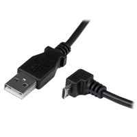 Miniatura 5 de Cable Adaptador 2m USB A Macho a Micro USB B Macho Acodado en angulo h