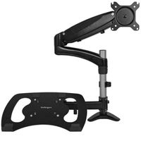 Miniatura 7 de Single-Monitor Arm with Laptop Stand