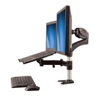 Miniatura 8 de Single-Monitor Arm with Laptop Stand