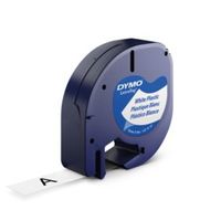 Miniatura 2 de CINTAS LETRATAG PLASTICO 12MM X 4 M NEGRO/BLANCO DYMO S0721660