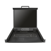 Miniatura 1 de CONSOLA KVM PARA RACK CON 16 PUERTOS VGA Y LCD DE 19