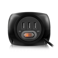 Miniatura 1 de EWENT EW3938 Regleta Cubo 3 tomas Shucko + 3 USB