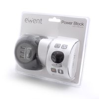 Miniatura 2 de EWENT EW3938 Regleta Cubo 3 tomas Shucko + 3 USB