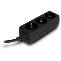 Miniatura 4 de EWENT REGLETA DE 3 TOMAS SHUCKO 16A COLOR NEGRO