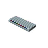 Miniatura 3 de CAJA SSD TOOQ M.2 TQE-2221G USB3.1 GEN2 NGFF/NVME GRIS RGB