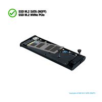Miniatura 6 de CAJA SSD TOOQ M.2 TQE-2221G USB3.1 GEN2 NGFF/NVME GRIS RGB