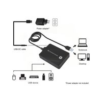 Miniatura 3 de HUB USB3.0 CONCEPTRONIC  HUBBIES11B 4 PUERTOS Y CABLE DE 90CM