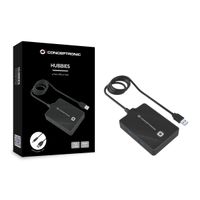 Miniatura 4 de HUB USB3.0 CONCEPTRONIC  HUBBIES11B 4 PUERTOS Y CABLE DE 90CM