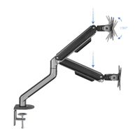 Miniatura 4 de SOPORTE MESA MONITOR/TV TOOQ DB4032TNR-G 17´´/32´´ MAX.9KG NEGRO 1 BRAZO