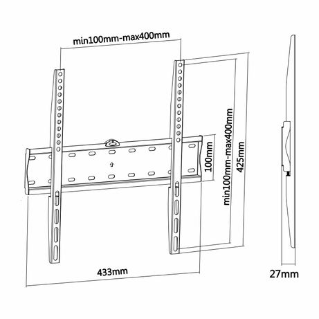 SOPORTE AISENS TV/MON 32P - 55P NEGRO WT55F-013 - Imagen 5 de 8 SOPORTE AISENS TV/MON 32P - 55P NEGRO WT55F-013 - Imagen 5 de 8