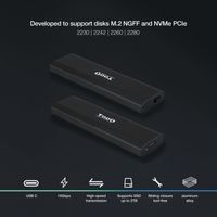 Miniatura 3 de CAJA SSD TOOQ M.2 TQE-2223B USB3.1 GEN2 NGFF/ NVME NEGRO