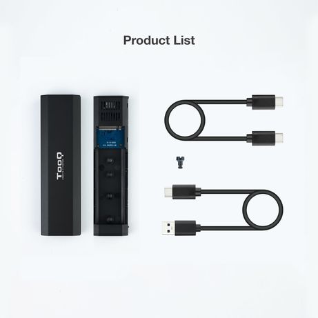 CAJA SSD TOOQ M.2 TQE-2223B USB3.1 GEN2 NGFF/ NVME NEGRO - Imagen 10 de 11 CAJA SSD TOOQ M.2 TQE-2223B USB3.1 GEN2 NGFF/ NVME NEGRO - Imagen 10 de 11