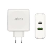 Miniatura 2 de AISENS Cargador 48 W, 1x USB-C PD3.0 30 W, 1x USB-A QC3.0 18 W, Blanco