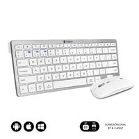 Miniatura 2 de TECLADO + RATON INALAMBRICO SUBBLIM PLATEADO / BLANCO
