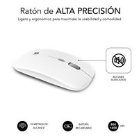 Miniatura 7 de TECLADO + RATON INALAMBRICO SUBBLIM PLATEADO / BLANCO