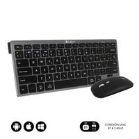 Miniatura 2 de TECLADO + RATON INALAMBRICO SUBBLIM GRIS / NEGRO