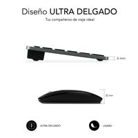Miniatura 5 de TECLADO + RATON INALAMBRICO SUBBLIM GRIS / NEGRO