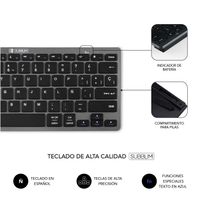 Miniatura 6 de TECLADO + RATON INALAMBRICO SUBBLIM GRIS / NEGRO
