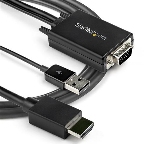 2M (6FT.) VGA TO HDMI ADAPTER - USB AUDIO - 1080P RESOLUTI ON - Imagen 3 de 8 2M (6FT.) VGA TO HDMI ADAPTER - USB AUDIO - 1080P RESOLUTI ON - Imagen 3 de 8