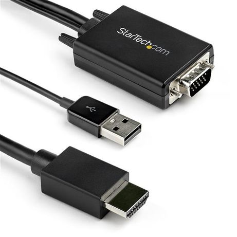 2M (6FT.) VGA TO HDMI ADAPTER - USB AUDIO - 1080P RESOLUTI ON - Imagen 8 de 8 2M (6FT.) VGA TO HDMI ADAPTER - USB AUDIO - 1080P RESOLUTI ON - Imagen 8 de 8