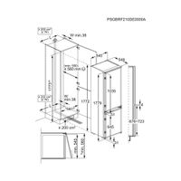 Miniatura 3 de FRIGORIFICO COMBI INTEGRABLE ELECTROLUX LNT2LF18S LOW FROST F ALTO 177.2 CM ANCHO 54 CM