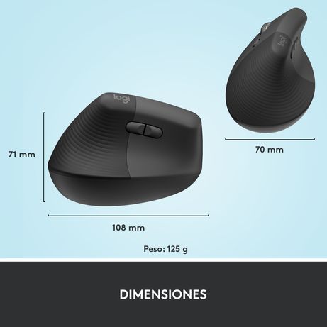 LIFT LEFT VERTICAL ERGO MOUSE - GRAPHITE / BLACK - EM EA - Imagen 2 de 14 LIFT LEFT VERTICAL ERGO MOUSE - GRAPHITE / BLACK - EM EA - Imagen 2 de 14