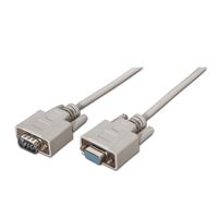 Miniatura 2 de Aisens Cable Serie Rs232 Db9/M-Db9/H Beige 1,8M