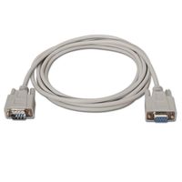 Miniatura 3 de Aisens Cable Serie Rs232 Db9/M-Db9/H Beige 1,8M