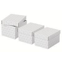 Miniatura 2 de PACK 3 CAJAS BLANCAS 255X200X150MM ESSELTE 628280