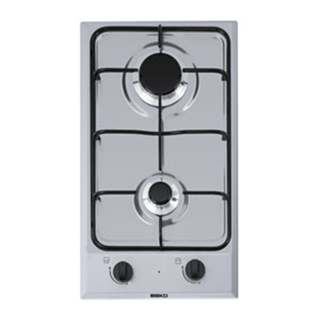 ENCIMERA MODULAR A GAS NATURAL BEKO HDCG 32220 FX 2 ZONAS DE COCCION ANCHO 30 CM - Imagen 1 de 2 ENCIMERA MODULAR A GAS NATURAL BEKO HDCG 32220 FX 2 ZONAS DE COCCION ANCHO 30 CM - Imagen 1 de 2
