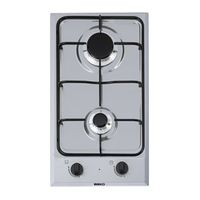 Miniatura 2 de ENCIMERA MODULAR A GAS NATURAL BEKO HDCG 32220 FX 2 ZONAS DE COCCION ANCHO 30 CM