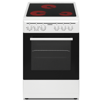 Miniatura 1 de COCINA CON VITROCERAMICA INFINITON CC-V350G 3 ZONAS COCCION BLANCA