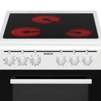 Miniatura 4 de COCINA CON VITROCERAMICA INFINITON CC-V350G 3 ZONAS COCCION BLANCA