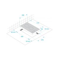 Miniatura 2 de ENCIMERA MODULAR VITRO BEKO HDCC 32200 X 2 ZONAS DE COCCION ANCHO 30 CM