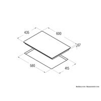 Miniatura 3 de VITROCERAMICA INDEPENDIENTE RADIANTES CATA TT 5003/G 3 ZONAS COCCION ANCHO 60 CM FONDO 43,5 CM