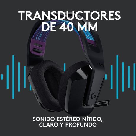AURICULARES INALAMBRTICOS GAMING LOGITECH G535 LIGHTSPEED - INALAMBRICO - NEGRO - Imagen 4 de 16 AURICULARES INALAMBRTICOS GAMING LOGITECH G535 LIGHTSPEED - INALAMBRICO - NEGRO - Imagen 4 de 16