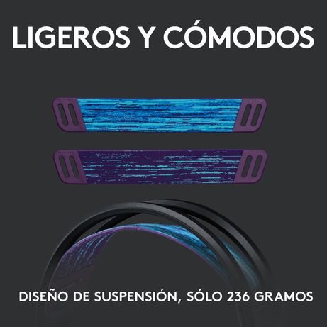 AURICULARES INALAMBRTICOS GAMING LOGITECH G535 LIGHTSPEED - INALAMBRICO - NEGRO - Imagen 10 de 16 AURICULARES INALAMBRTICOS GAMING LOGITECH G535 LIGHTSPEED - INALAMBRICO - NEGRO - Imagen 10 de 16