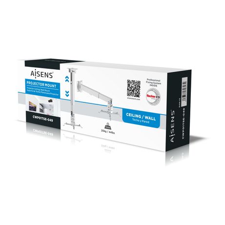 AISENS CWP01TSE-049 SOPORTE PROYECTOR UNIVERSAL INCLINABLE TECHO BLANCO - Imagen 10 de 11 AISENS CWP01TSE-049 SOPORTE PROYECTOR UNIVERSAL INCLINABLE TECHO BLANCO - Imagen 10 de 11