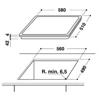 Miniatura 3 de VITROCERAMICA INDEPENDIENTE WHIRLPOOL AKT 807/BF 3 ZONAS COCCION ANCHO 60 CM