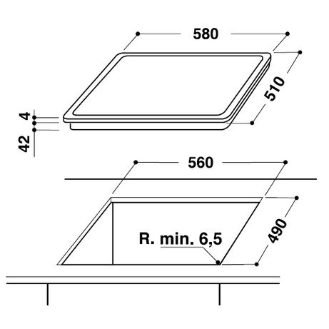 VITROCERAMICA INDEPENDIENTE WHIRLPOOL AKT 807/BF 3 ZONAS COCCION ANCHO 60 CM - Imagen 3 de 3 VITROCERAMICA INDEPENDIENTE WHIRLPOOL AKT 807/BF 3 ZONAS COCCION ANCHO 60 CM - Imagen 3 de 3