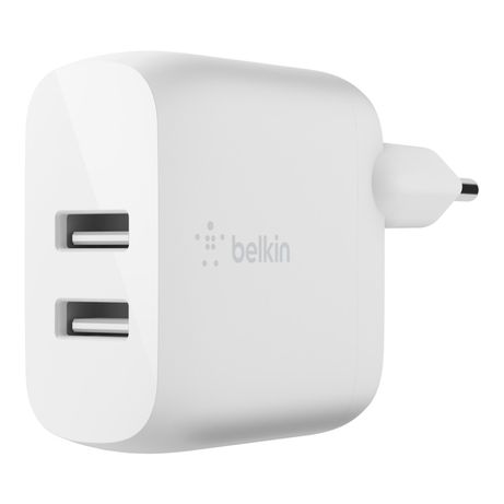 BOOST CHARGE 24W USB-A DUAL WALL CHARGER W/ 1M A-LTG, WHITE - Imagen 4 de 5 BOOST CHARGE 24W USB-A DUAL WALL CHARGER W/ 1M A-LTG, WHITE - Imagen 4 de 5