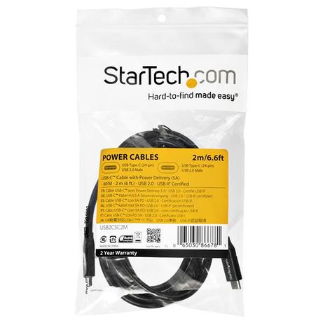 2M USB TYPE C CABLE WITH 5A PD - USB 2.0 - USB-IF CERTIFI ED - Imagen 5 de 5 2M USB TYPE C CABLE WITH 5A PD - USB 2.0 - USB-IF CERTIFI ED - Imagen 5 de 5