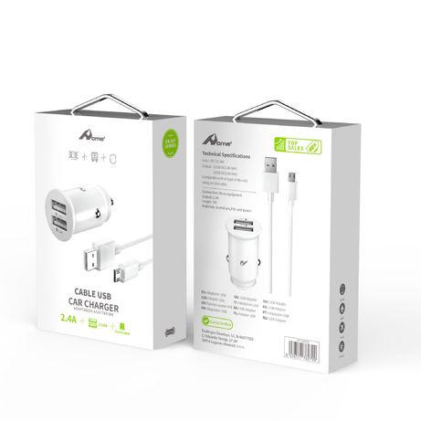 Home Serie Enjoy YCC 01M Adaptador de coche USB 2 USB x 5V 2 4A con cable Micro USB - Imagen 3 de 3 Home Serie Enjoy YCC 01M Adaptador de coche USB 2 USB x 5V 2 4A con cable Micro USB - Imagen 3 de 3