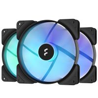Miniatura 3 de FRACTAL VENTILADOR CAJA ASPECT 14 SERIES RGB PWM 140MM MARCO NEGRO PACK 3 UNID (FD-F-AS1-1407)