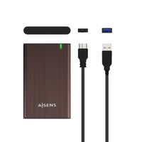 Miniatura 5 de Aisens - Caja Externa 2,5" Ase-2525Bwn 9.5Mm Sata A Usb 3.0/Usb3.1 Gen