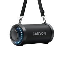 Miniatura 1 de CANYON Altavoz Bluetooth 5,0 (Jack 3,5mm, microSD, BT, FM, AUX, USB, Bateria 1500mAh, Negro) CNE-CBTSP7
